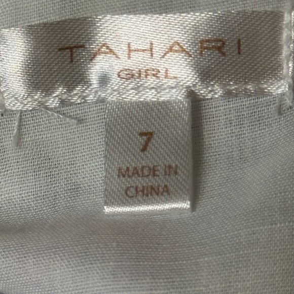 Tahari Girl Pastel Floral Tiered Dress โ Size 7 - Picture 6 of 13
